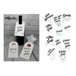 Stickserie ITH - Flaschenkleid Anhänger